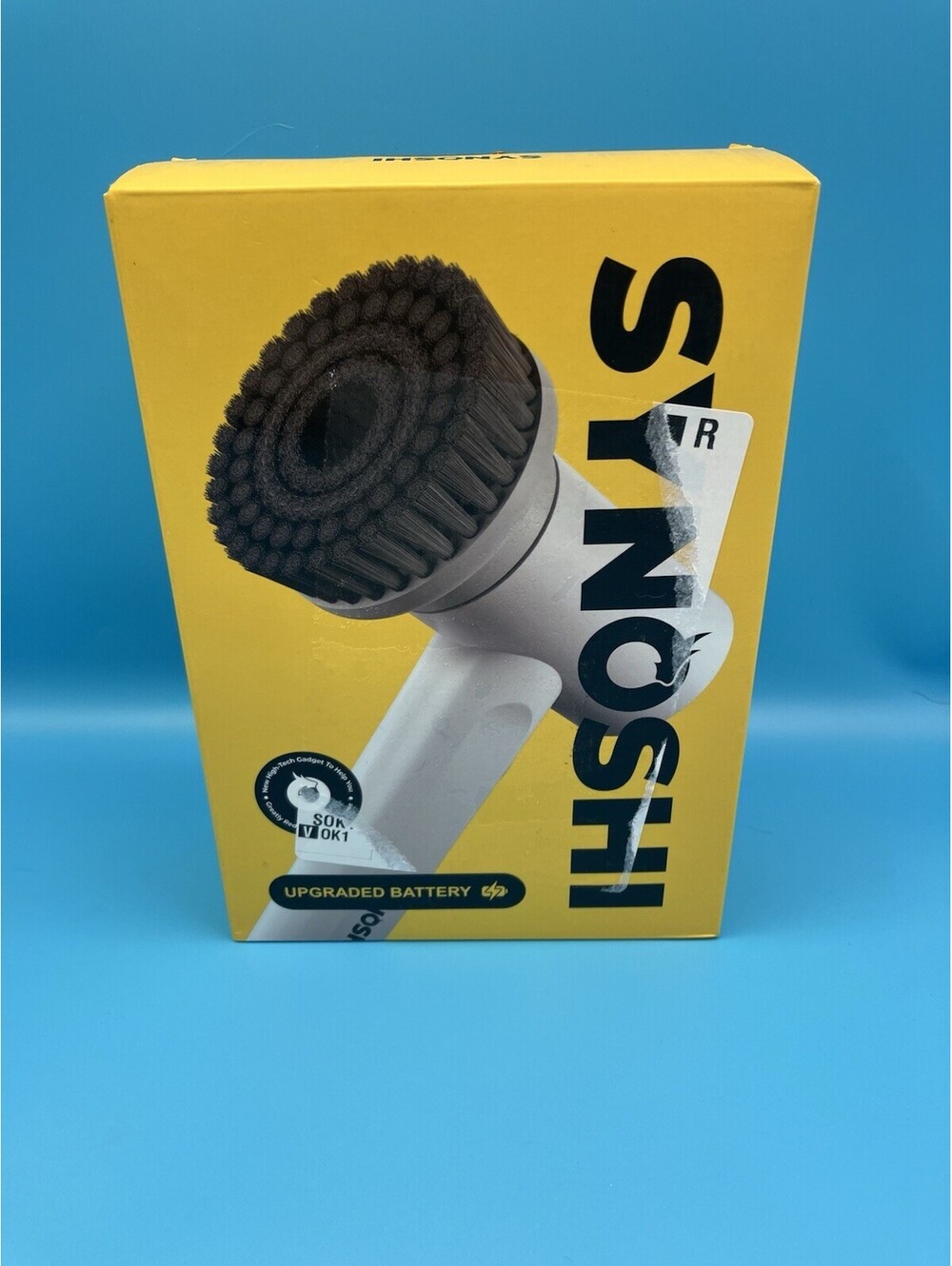 SYNOSHI Rechargeable Battery Power Spin Scrubber New In Sealed Box